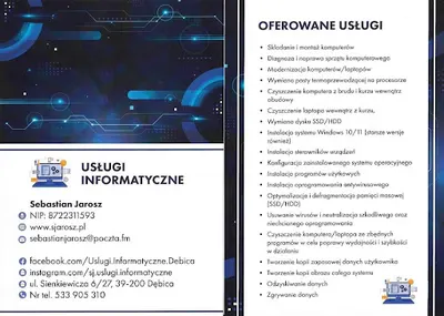 Sebastian Jarosz Usługi Informatyczne